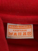 MAISON EUREKA◆HIGH NECK SWEAT SHIRTS/スウェット/M/コットン/RED/無地/111_画像3