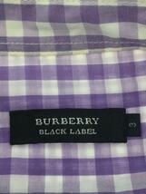 BURBERRY BLACK LABEL◆長袖シャツ/3/コットン/PUP/チェック_画像3