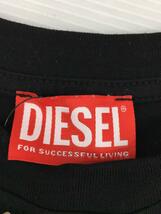 DIESEL◆Tシャツ/S/コットン/T-Reg-L4/ブラック/黒/ハート/半袖カットソー_画像3