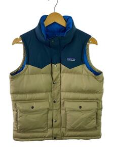 patagonia◆Slingshot Down Vest/ダウンベスト/XS/ポリエステル/BEG/27571/汚れあり