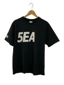 WIND AND SEA◆×good night 5tore/5EA TEE/Tシャツ/M/コットン/BLK/GN223