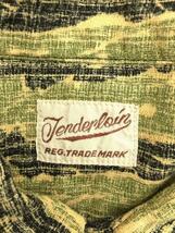 TENDERLOIN◆T-TIGER ALOHA SHT/半袖シャツ/XS/コットン/GRN/カモフラ_画像3