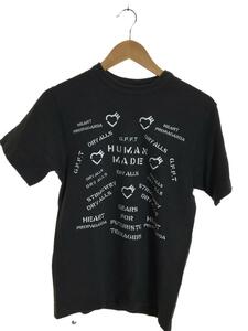 HUMAN MADE◆Tシャツ/S/コットン/BLK