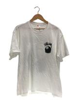 STUSSY◆×NIKE/ナイキ/8BALL TEE/Tシャツ/L/コットン/ホワイト/DO9322-100_画像1