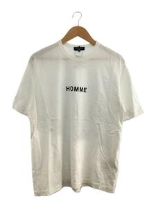 COMME des GARCONS HOMME◆Tシャツ/M/コットン/WHT/HK-T025