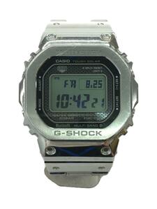 CASIO◆ソーラー腕時計・G-SHOCK/デジタル/SLV