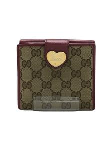 GUCCI◆2つ折り財布/キャンバス/BRD/総柄/レディース/203549