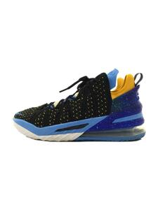 NIKE◆LEBRON XVIII/ハイカットスニーカー/27cm/ブラック/PVC/CQ9283-006