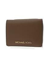 MICHAEL KORS◆3つ折り財布/レザー/ブラウン/35F1GTVZ5L_画像1