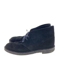 Clarks◆Desert Boot/MADE IN ENGLAND/チャッカブーツ/UK8.5/BLK/スウェード