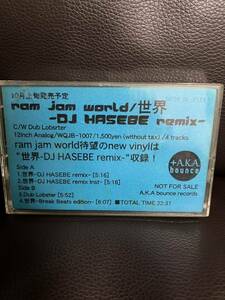 CASSETTE TAPE DJ HASEBE REMIX RAW JAM WORLD world *MURO KIYO KOCO MISSIE KENSEI BUDDHA BRAND