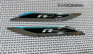 VW R-LINE Rライン サイドエンブレム 左右2PCS 貼付タイプ ゴルフ / ジェッタ / ポロ / ボーラ / ビートル / パサート