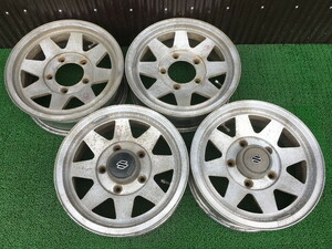 ★希少★ENKEI BAJA SPOKE エンケイ バハスポーク 15インチ ホイール 5.5JJ +20 139.7 5H 4本 ジムニー 旧車 当時物 [42177.5]