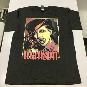 SR13C2. バンドTシャツ　XLサイズ　Marilyn Manson ① マリリンマンソン　プリントTシャツ