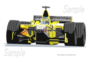 イラスト ジョーダン EJ11 アレジ A4サイズ 額入り