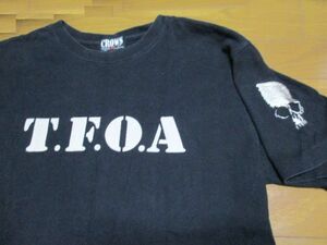 TFOA　武装戦線　CROWS　黒　Tシャツ　Lサイズ　ロゴ　刺繍　五代目　スカル　即決あり　早い者勝ち！