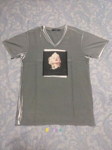 2334 Dolce &amp; Gabbana Front Marilyn Monrographic с принтом с печати с печатью v -neck шелк смешанный клай