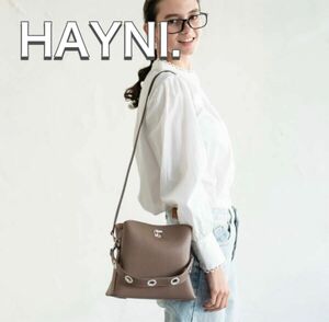 SALE！ショルダーバック ハンドバッグ HAYNI ヘイニ ショルダーバッグ ブラウン かばん