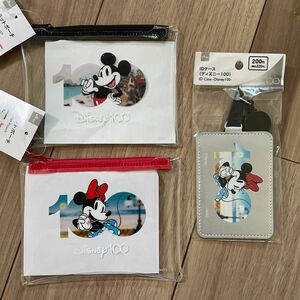 【新品未使用】 ダイソー　ディズニー　100 Disney カードケース パスケース TDR