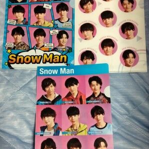 【SnowMan】☆セット商品☆ クリアファイル セブンイレブン限定 全3種 ジャニーズJr. A5クリアファイル