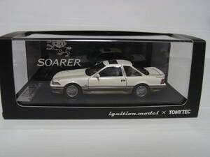 イグニッションモデル×トミーテック 1/43 Toyota Soarer 3.0GT-LIMITED トヨタ ソアラ 3.0GTリミテッド パールホワイト/ベージュ ノーマル