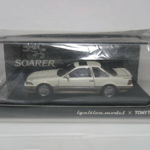 イグニッションモデル×トミーテック 1/43 Toyota Soarer 3.0GT-LIMITED トヨタ ソアラ 3.0GTリミテッド パールホワイト/ベージュ ノーマルの画像7