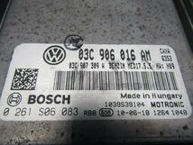 VW ゴルフ6 1KCAX エンジンコンピューター 03C906016AM 送料【S】_画像2