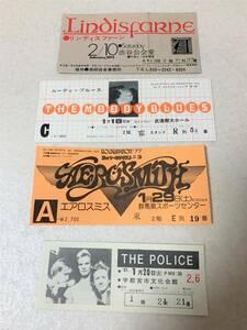 エアロスミス チケット他 公演チケット THE POLICE ムーディ・ブルース リンディスファーン