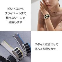 Apple Watch バンド ＃4 ブルー/グレー トレイルループ M_画像5