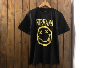 新品●ニルヴァーナ　スマイル　プリントTシャツ［L］●グランジ/オルタナティヴ/ロックバンド/カートコバーン