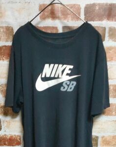 ブランド古着 NIKE ナイキ ロゴTシャツ ナイキSB ドライフィット ブラック サイズM