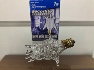 送料込 アメリカ直輸入 E12 STAR LIGHT BULB スターライトバルブ スプートニクランプ 交換電球 7W 45ルーメン 6個セット