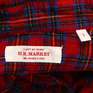 H.R.MARKET ハリウッドランチマーケット 通年 インド綿★ 長袖 チェック シャツ Sz.1 メンズ 赤系 C3T06857_8#Cの画像5