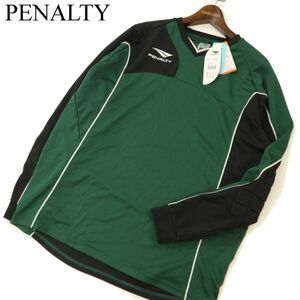 【新品 未使用】 PENALTY ペナルティ 長袖 カットソー ゴールキーパー ロンTシャツ Sz.XO　メンズ サッカー フットサル 緑　C3T07002_8#F