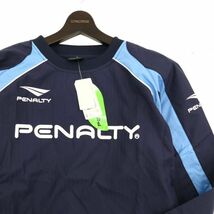 【新品 未使用】 PENALTY ペナルティ 【撥水★防風】ウインドブレーカー ジャケット Sz.L　メンズ ネイビー フットサル　C3T06977_8#F_画像2