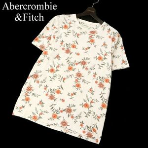 Abercrombie&Fitch アバクロンビー＆フィッチ 【花柄 フラワー 総柄】 半袖 クルーネック カットソー Tシャツ Sz.L　メンズ　C3T07036_8#D