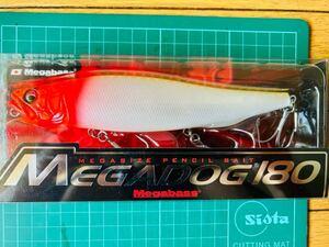 MEGADOG 180 メガドッグ Megabass メガバス PM SCALE RED HEAD レッドヘッド