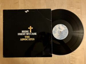 レアUK 1975 フルコーティングジャケット The Advocates Here I Rest My Case LP DOVE7 アナログレコード