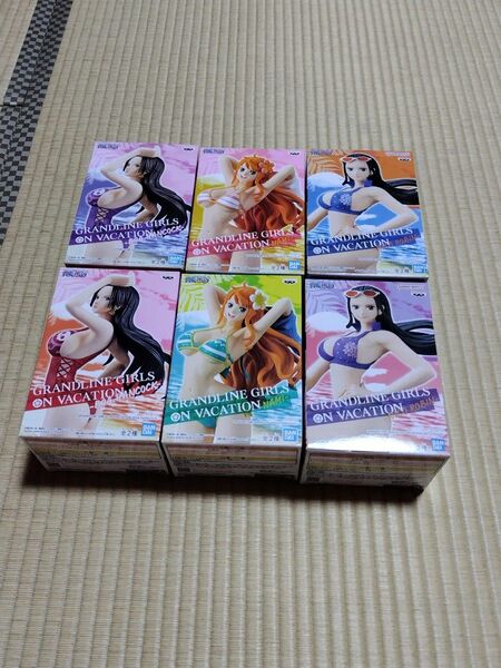 6種セット ハンコック ナミ ロビン フィギュア ワンピース GRANDLINE GIRLS ON VACATION hiro