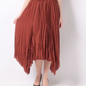 Rename シャーリングロングスカート テラコッタ