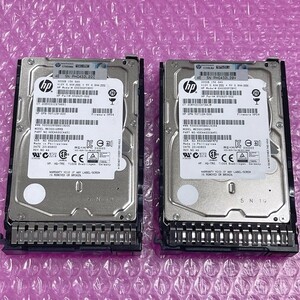 @XR902 鯖祭り 保証あり 秋葉原万世鯖本舗 良品 2本セット HPE ProLiant Gen8 Gen9 Gen10 用2.5インチ SFF 300G SAS 15K 6Gbps