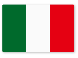 【反射ステッカー工房】国旗ステッカー(イタリア) Mサイズ 再帰反射 FIAT500 フィアット アバルト アルファロメオ