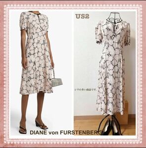 DVF★クレープワンピース★US2