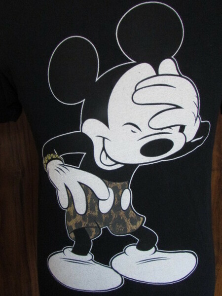 JOYRICH LOS ANGELES ジョイリッチ Disney Tシャツ ミッキーマウス ディズニー サイズS 黒 送料無料 キャンペーン中