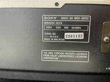 SONY ソニー MDデッキ MDS-JB920 動作品 録再動作確認ディスク付　現状品_画像10