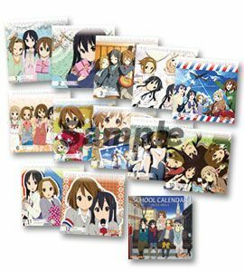 【新品】映画けいおん!/卓上スクールカレンダー「2012年4月～2013年3月」