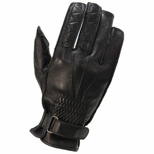 4-12 未使用 JaCrew ジェイクルー KD-0202 本革 レザー 手袋 グローブ ブラック LLサイズ 定価8,580円 / バイク バイカー ライダース