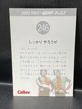 2003 カルビー 仮面ライダーチップスカード（復刻版） 246番_画像2