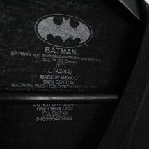 q467 2000年代製 BATMAN バットマン 半袖プリントTシャツ■00s 表記Lサイズ 黒 ブラック アメカジ ムービー Y2K キャラ 古着 卸 激安 希少_画像3