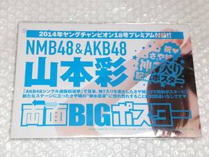 ヤングチャンピオン 2014年18号 プレミアム付録 両面BIGポスター 山本彩 水着 グラビア 約45×60cm☆未使用品☆即決価格☆ポスター